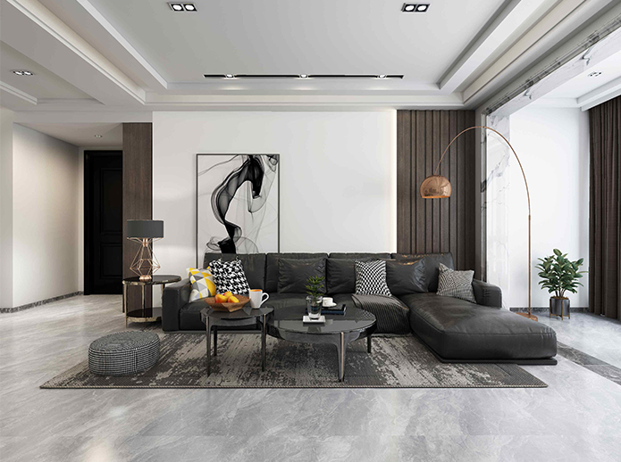柔光磚，高級灰精英裝潢，撲面而來的質感